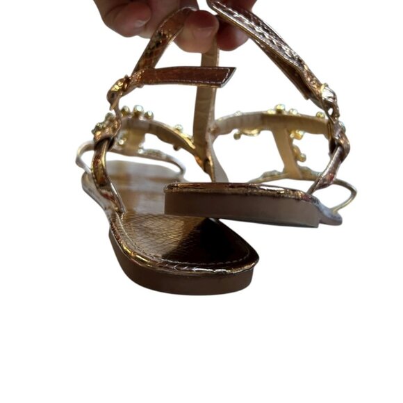 Embellished bejeweled gladiator sandals 10 - Picture 2 of 6